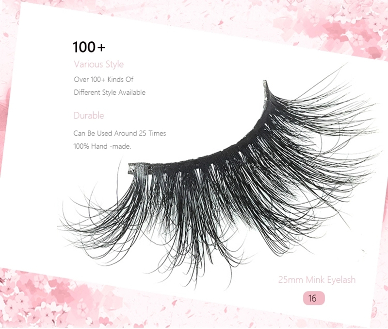 Premium Mink Lashes Wholesale 25mm Dramatic Supper Fluffy Looking EL