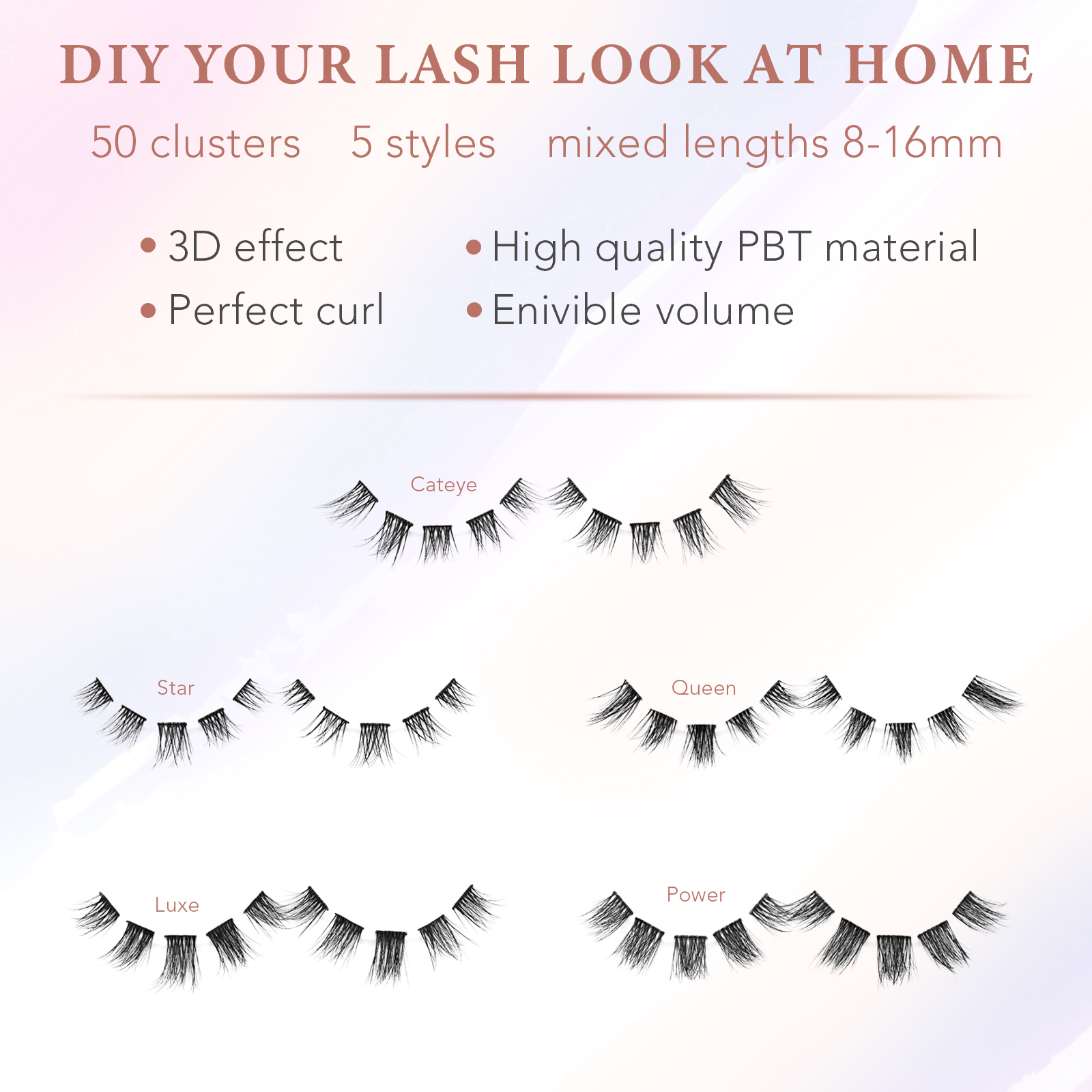 EMEDA Best Individual Natural Cluster Eyelashes Manufacturer  YZZ