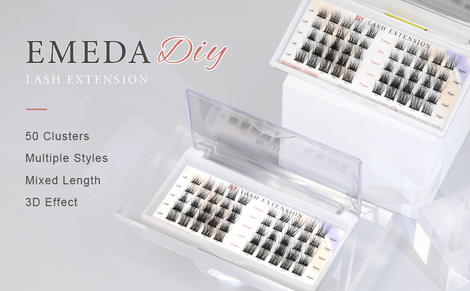 EMEDA Best Individual Natural Cluster Eyelashes Manufacturer  YZZ