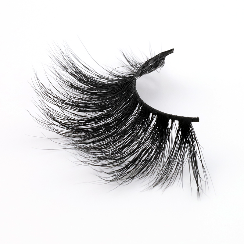 Private label New fluffy and long dramatic styles 25mm real mink lashes with packge lash box in UK/US 2022 XJ35