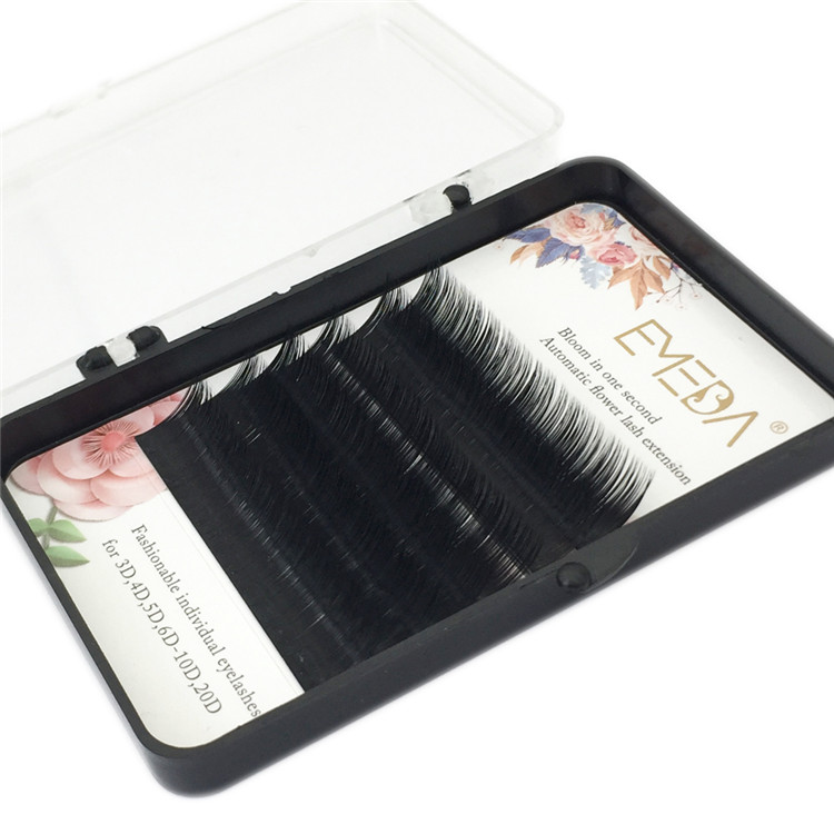 Fast Delivery One-Second Blooming Volume Eyelash Wholesale Price Blooming Eyelash Extension with Private Label YY22