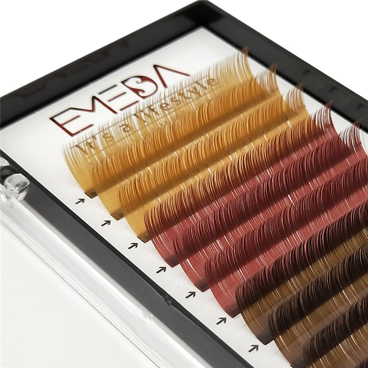 Color Eyelash Extensions Best Quality Rainbow Colorful Lash Extensions