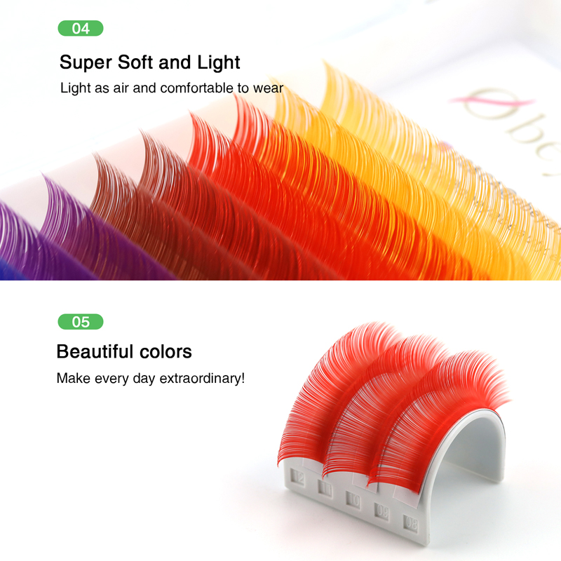 Best Colored Volume Lash Extensions Wholesale  YZZ