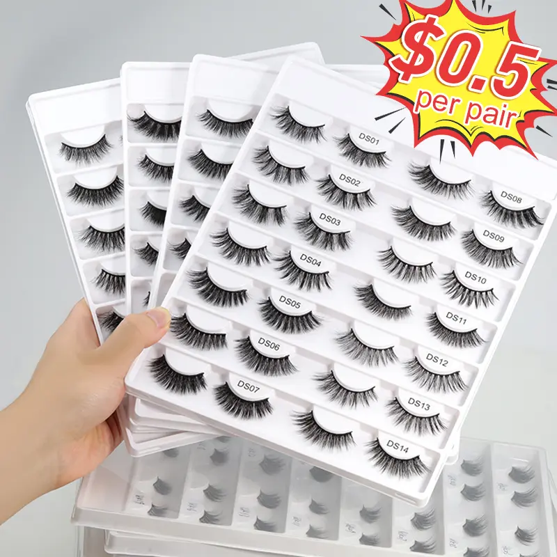 100% real mink lashes Promotional price Durable to wear Cruelty free  Lightweight
