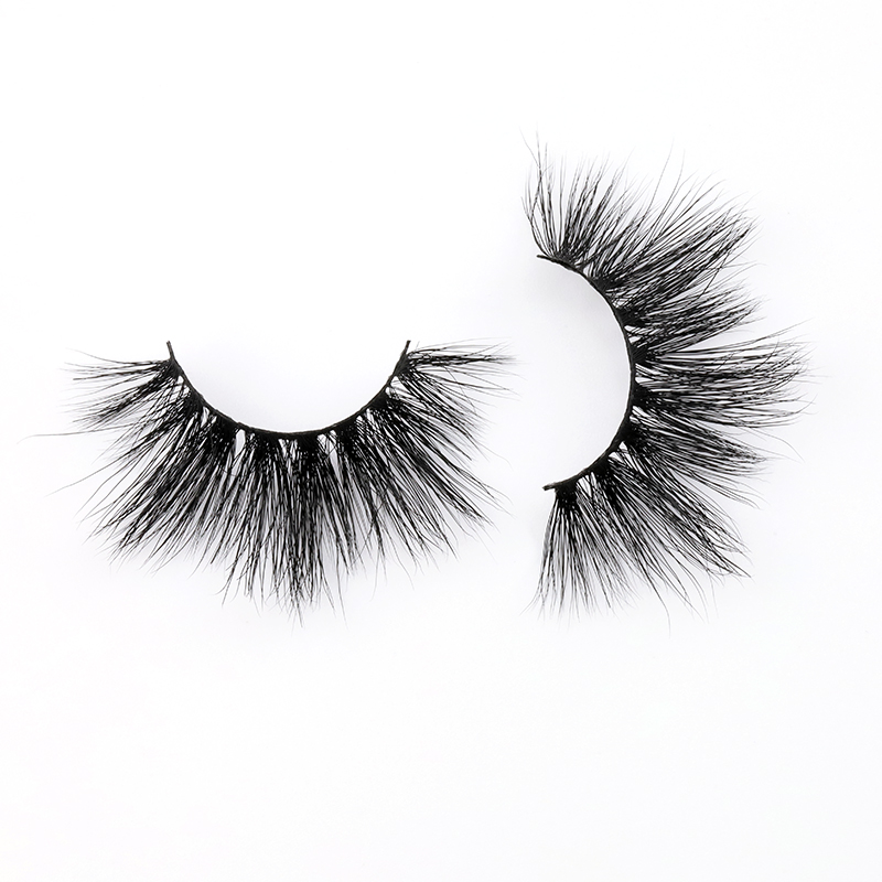 Private label New fluffy and long dramatic styles 25mm real mink lashes with packge lash box in UK/US 2022 XJ35