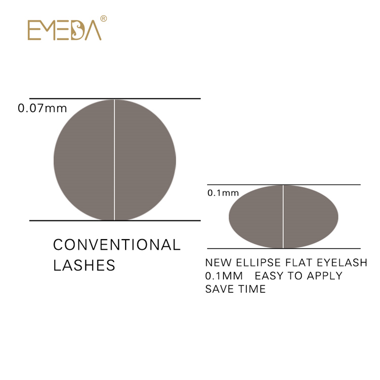 flat tip eyelash extension lash extensions supplier 