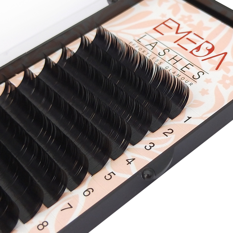 Provide different eyelash extensions options silk/mink/sable materials 