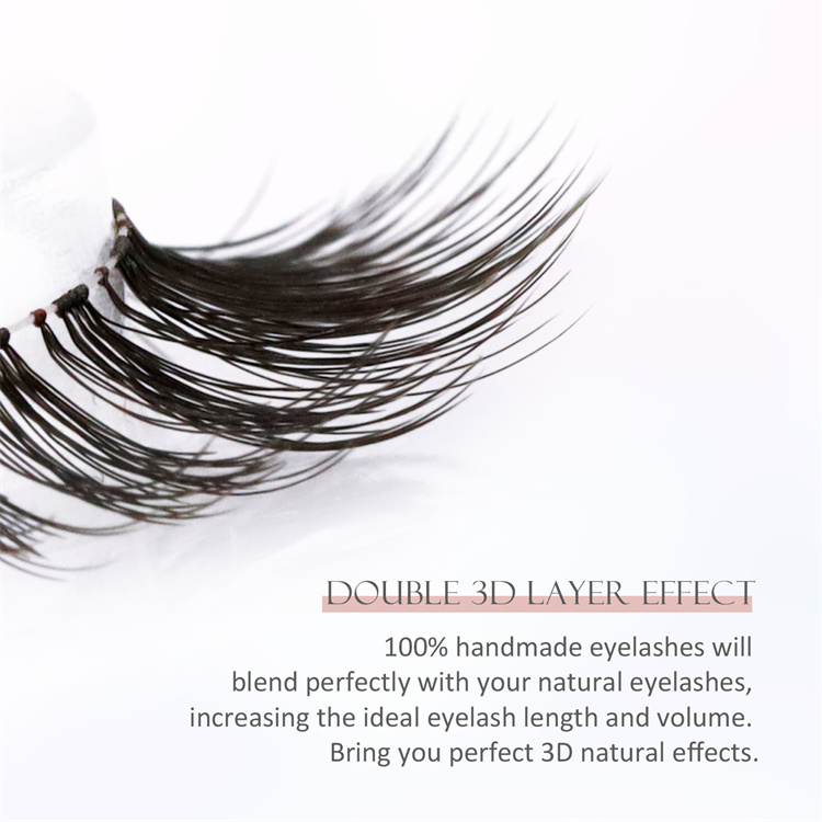 Lashes packaging premade fans Hand tied eyelash extensions Individual eyelash extension