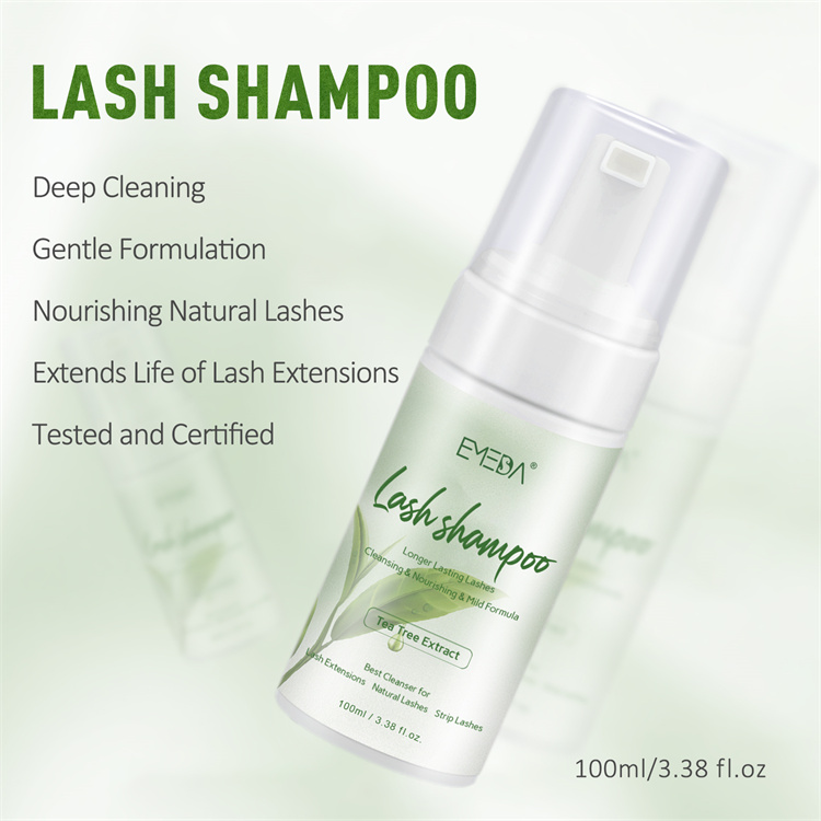 Wholesale Private Label  green tea eyelash shampoo