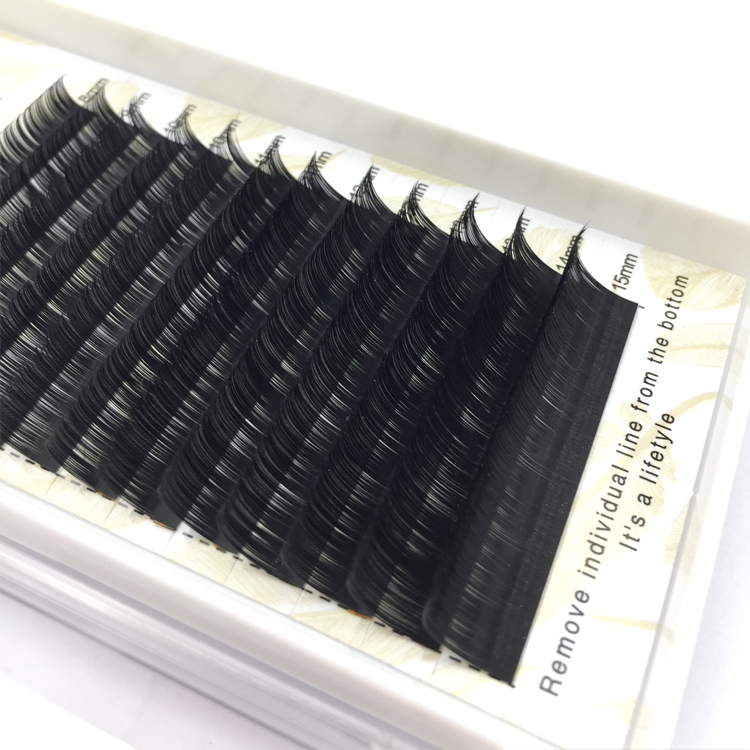 Wholesale Price Premium Korea PBT Fiber Russian Eyelash Extensions with Private Label YY75