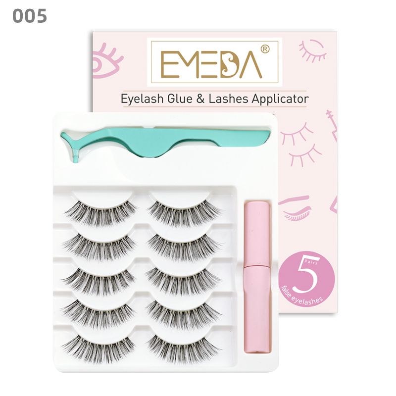 Wholesale 3D False Lash Kit With Eyelash Glue And Applicator-A series