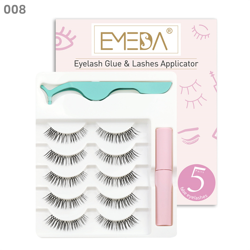 Wholesale 3D False Lash Kit With Eyelash Glue And Applicator-A series