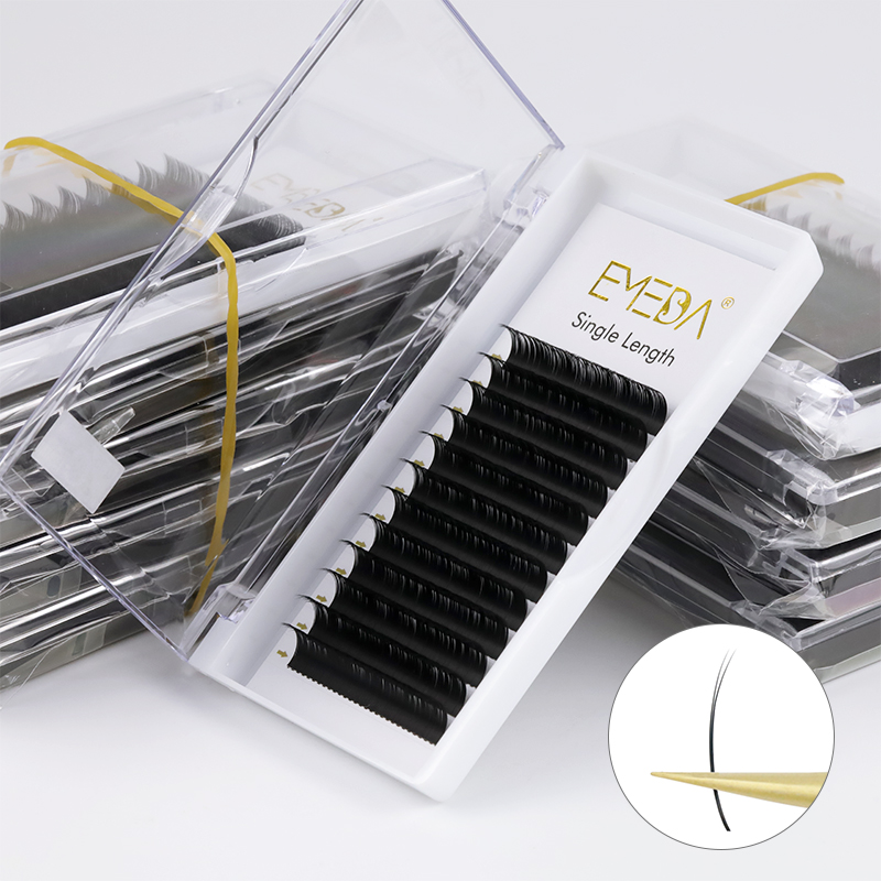 Ellipse Flat Eyelash Extensions Supplier Wholesale Individual Lash Extension