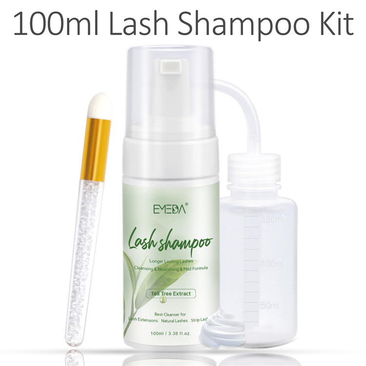 Wholesale Private Label  green tea eyelash shampoo