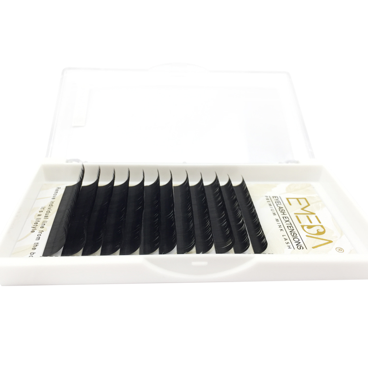  Best Korea PBT Fiber Russian Volume Eyelash Extension 0.07 0.05 C D Curl Wholesale