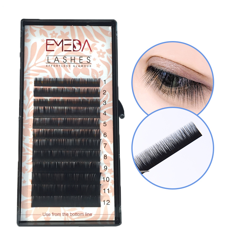 Silk Individual Lash Extensions private label Easy to Fan - No Residue Strip JN06