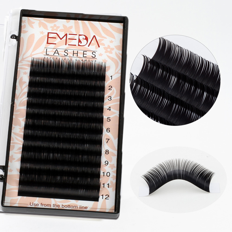 EMEDA Individual Eyelashes Extension Soft Dark 8-15mm Mixed Tray Individual Volume Eyelash Extensions  JN05