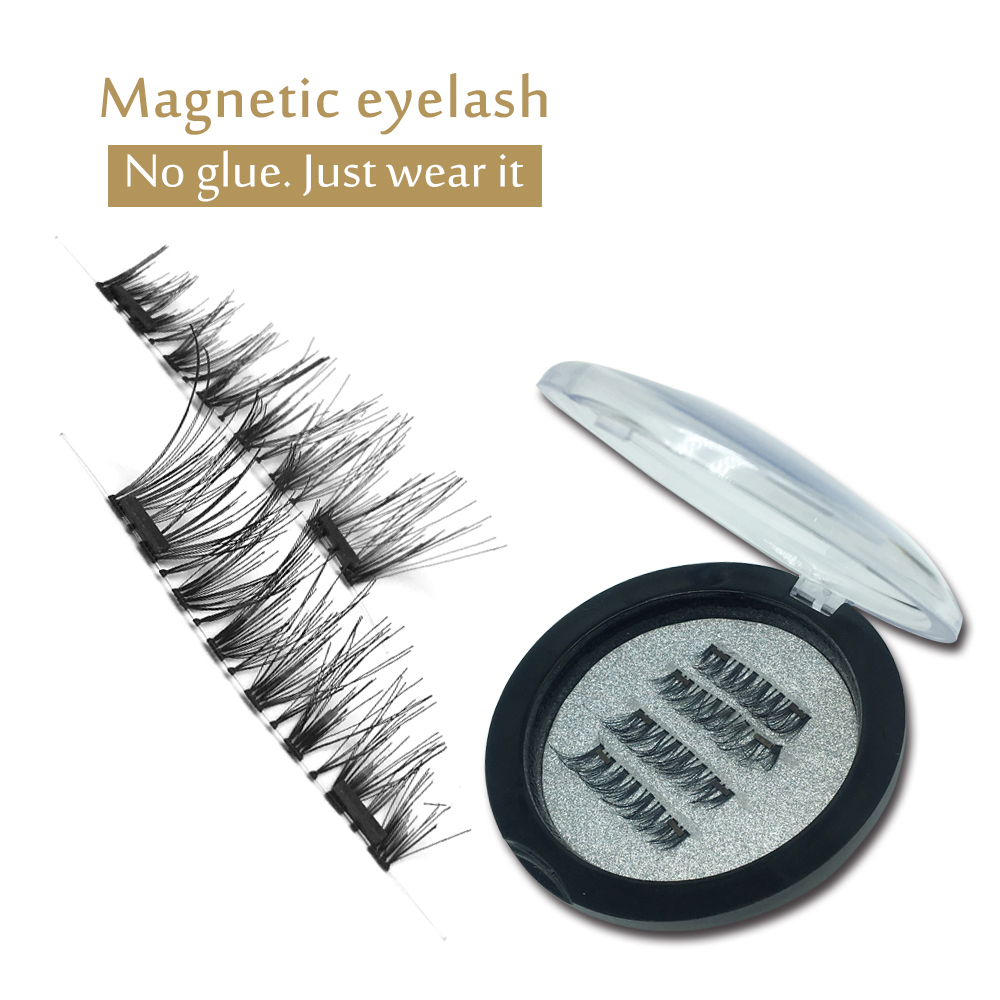 Factory Wholesale Handmade Silk Eyelash Strip Magnet Lash JE62