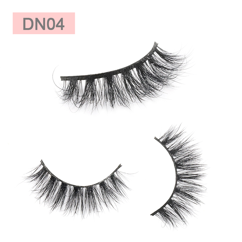 Wholesale Price 3D Mink Fur Strip Lashes Private Lable in the US ZX