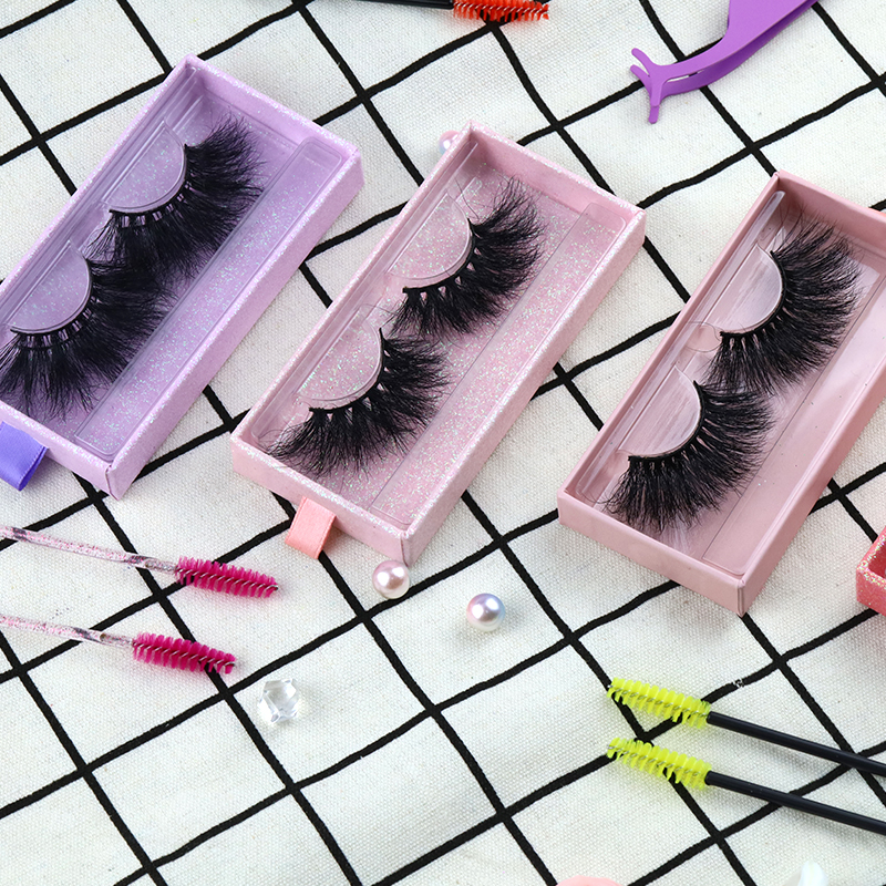 New Long Fluffy 25mm Real Mink Lashes ZX