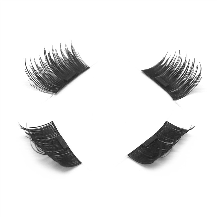 Factory Wholesale Handmade Silk Eyelash Strip Magnet Lash JE62