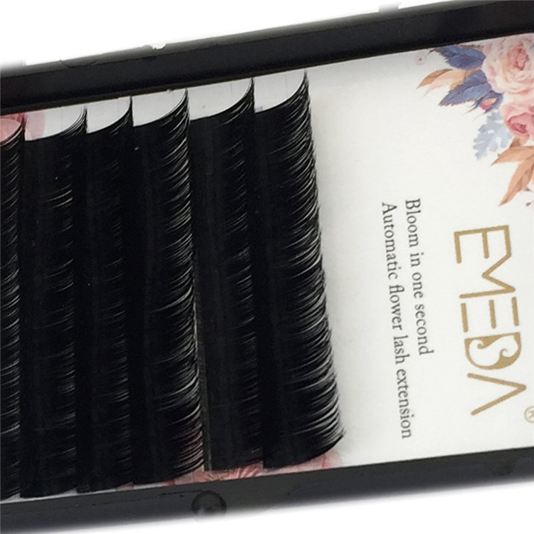 Private Package and Logo for Easy Fan Blooming Volume Eyelash Extension 0.03 0.05 0.07mm Thickness YY39