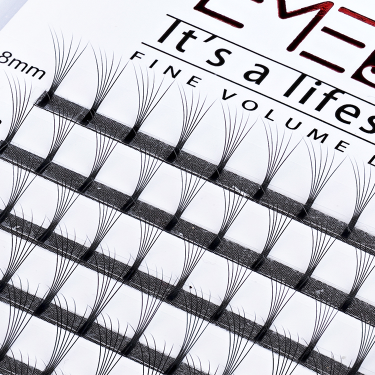 Top quality 2D-20D long stem pre-made fans eyelash extension vendor creating private label with your logo USA YL96