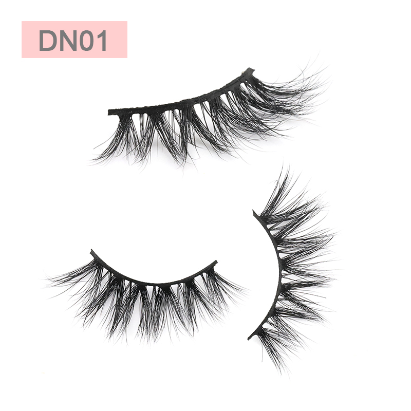 Best Eyelash Manufacturer Sell 100% Real Mink Fur 3D Strip Lashes with Private Box ZX