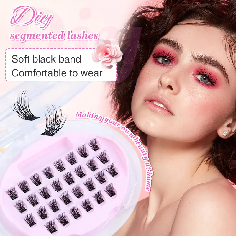 Cluster lash Soft black band Comfortable to wear Prefect curl Easy to use