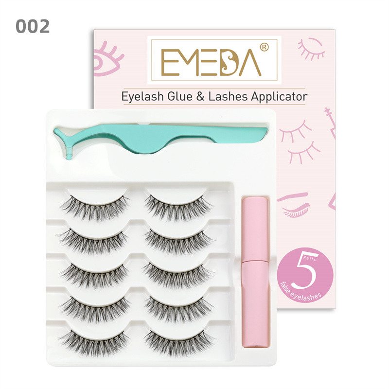 Wholesale 3D False Lash Kit With Eyelash Glue And Applicator-A series