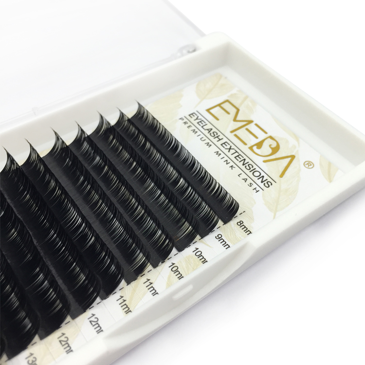  Best Korea PBT Fiber Russian Volume Eyelash Extension 0.07 0.05 C D Curl Wholesale