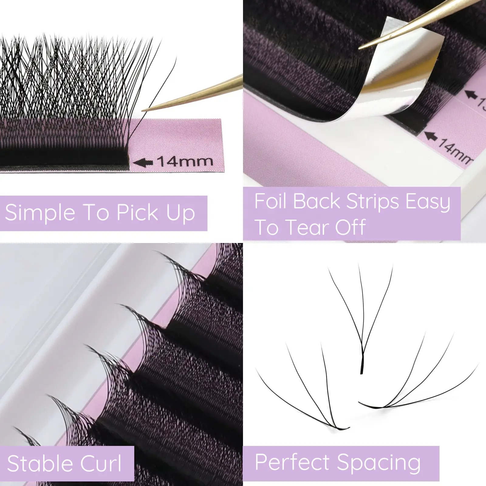 W lash extension Soft material Long-lasting Personalized options Low maintenance